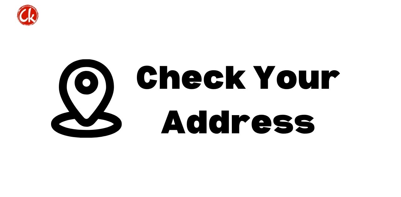 Emphasizing to check the address before ordering