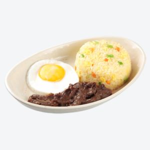 Beef Tapa served inside the white dish