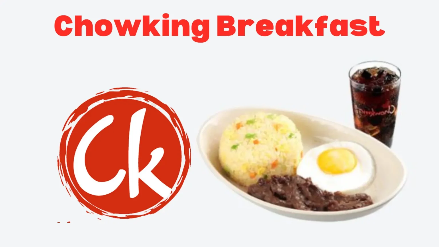 Chowking Breakfast Menu