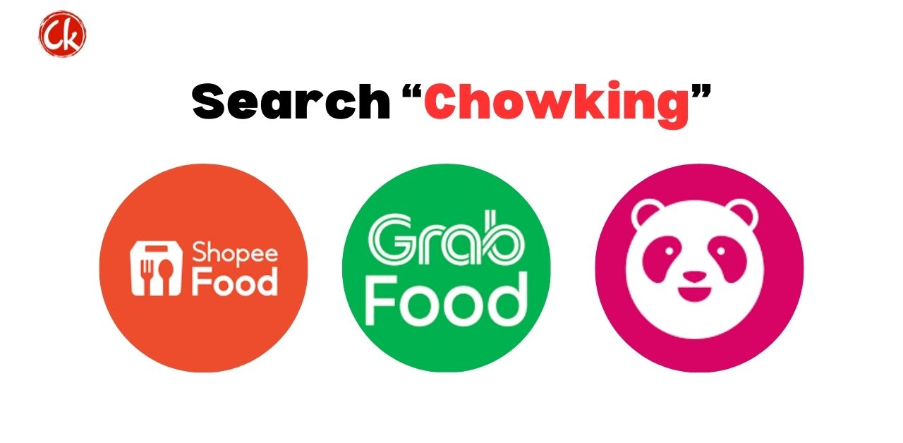 Search for chowking on delivery app