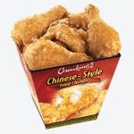 A box filled with up 8 pieceschinese style fried chicken