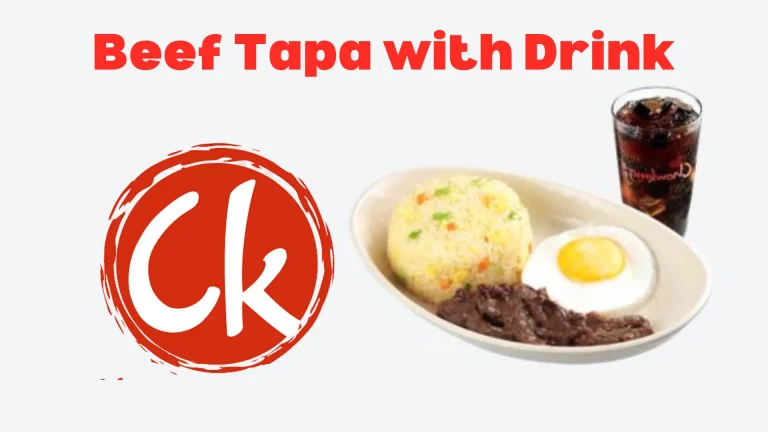 Chowking Beef Tapa with Drink