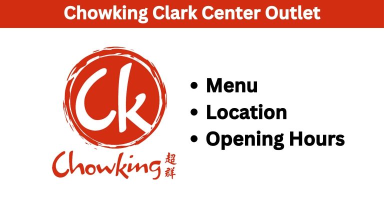 Chowking Clark Center Menu Philippines