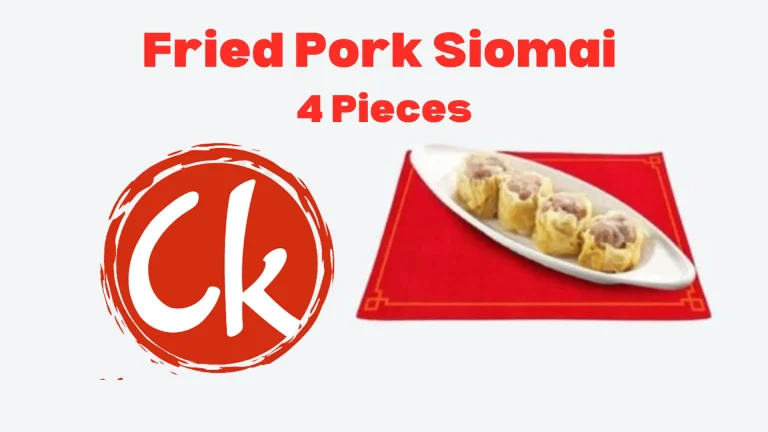 Chowking Fried Pork Siomai 4 Pieces Price Philippines 2024