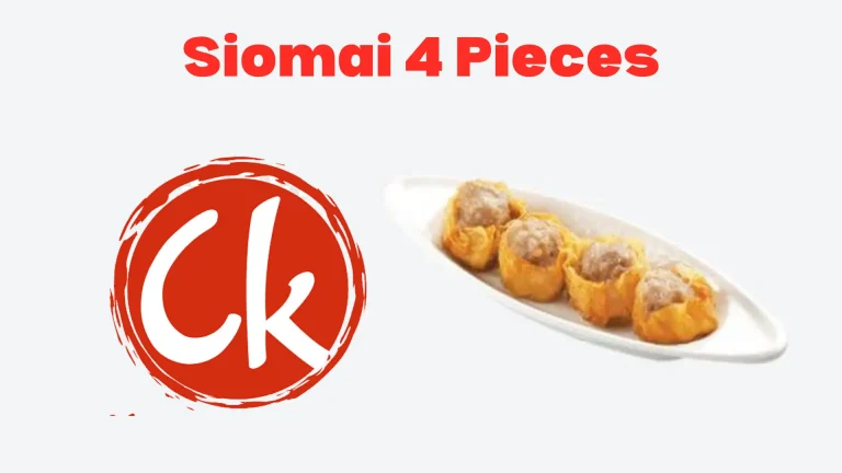 Chowking  Siomai 4 Pieces Price Philippines 2024