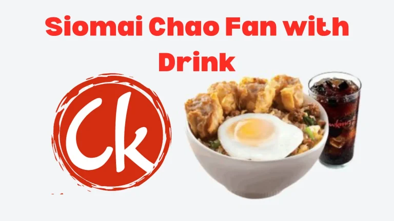 Chowking Siomai Chao Fan with Drink