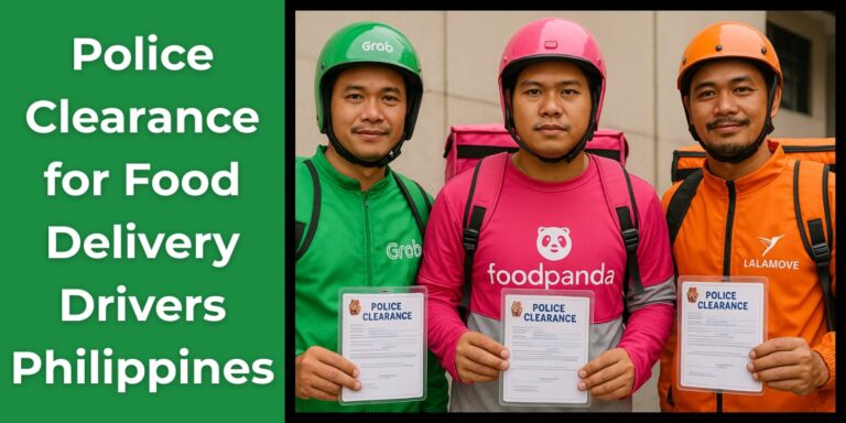 Do Food Delivery Drivers Need Police Clearance in Philippines?